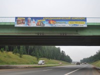 Брандмауэр "Freezone" на путепроводе Симферопольского шоссе.
